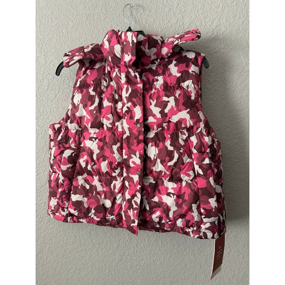 Lululemon Lunar New Year Wunder Puff Cropped Vest size 12 in pink and white - Picture 4 of 8